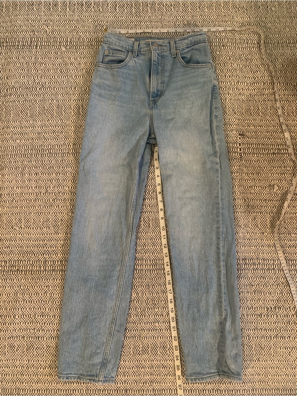 Levi's 70s High Straight Leg High Rise Light Wash Jeans W25 L29 - Picture 7 of 14